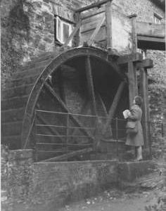 Cotehele Mill, Cotehele, overshot wheel