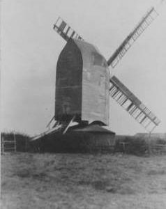 Bodle Street Green Post Mill, Bodle Street Green, single roundhouse, four common sails