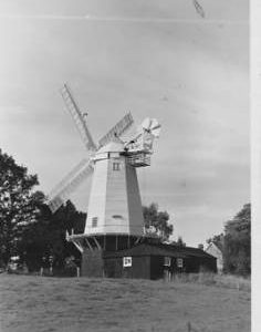 Shipley Smock Mill, Shipley, four shuttered sails, fantail, gallery