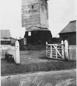 Telham Post Mill, Battle, two storey roundhouse, no sails or tailpole