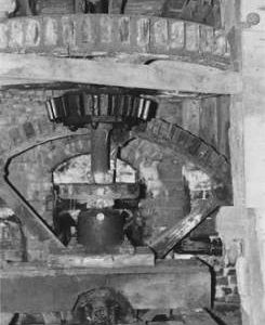 Horstead Keynes Mill, Horstead Keynes , internal, pit wheel, wallower and spur