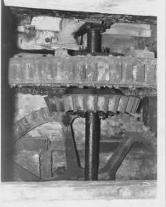 Ruckford Mill, Hurstpierpoint, internal pit wheel, wallower