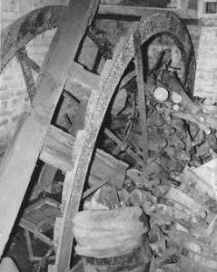Burton Mill, Wincanton, wheel wrecked