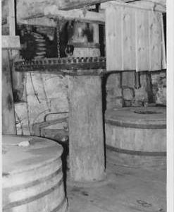 North Mill, South Petherton, internal, crown wheel and stones