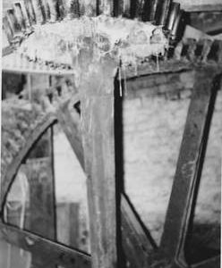 Coltsford Mill, Oxted, internal, pit wheel and wallower