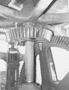 Ampney Crucis Mill, Ampney Crucis, internal, pit wheel, wallower, spur wheel