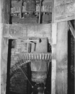 Dumbleton Mill, Dumbleton, internal, pit wheel, wallower, spur wheel