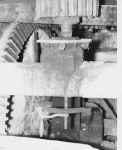 Kemble Mill, Kemble, internal, stone nut, tentering gear