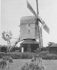 Loddon Post Mill, Loddon, four patent sails