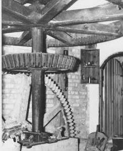 Kidlington Mill, Kidlington, internal, pit wheel, wallower, spur wheel