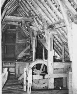 Overy Mill, Dorchester, internal, sack hoist