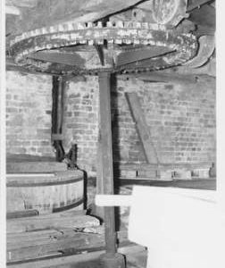 South Weston Mill, South Weston, internal, crown wheel, stones floor