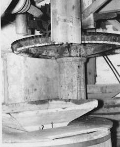 Alderholt Mill, Fordingbridge, internal, crown wheel, stones floor