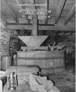 Boarhunt Mill, Boarhunt, internal stones floor