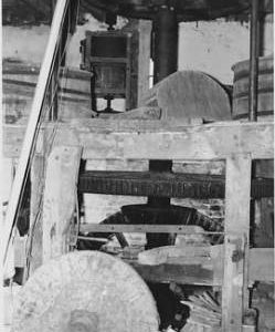 Efford Mill, Efford, internal, pit wheel, wallower, spur wheel