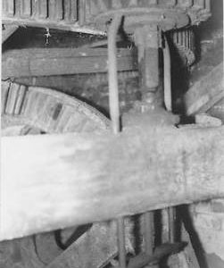 Island Mill (Lower Mill), Kingsclere, internal, pit wheel, wallower, spur wheel, stone nut