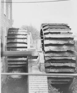 Titchfield Mill, Titchfield, view of both wheels