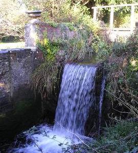 West Mill, Langstone,  wheel chamber water inlet