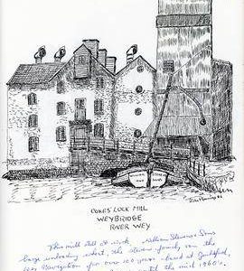 Coxe's Lock Mill, Weybridge, River Wey