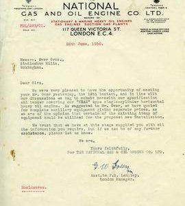 Tender for supply of engine