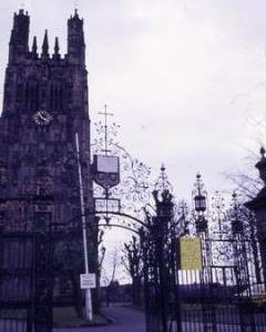 "Wrexham Church Wrought iron gates"