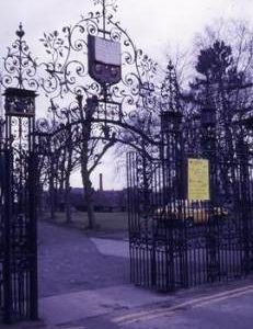 "Wrexham gates to church"