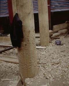 Dege 'Temple' Carving on new columns