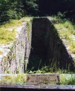Rumple Quarry, Plymouth 50' breastshot wheelpit Plym Woods 1865-66