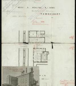 Plan of Healing and sons Borough Mill, Tewkesbury