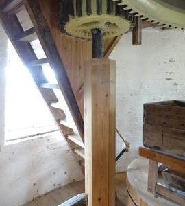 Secondary upright shaft and nut, Hoyle's Five Sailed Mill, Alford