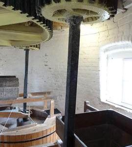 Stone nut and quant, Hoyle's Five Sailed Mill, Alford