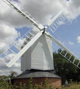 External view, post mill, Ashdon