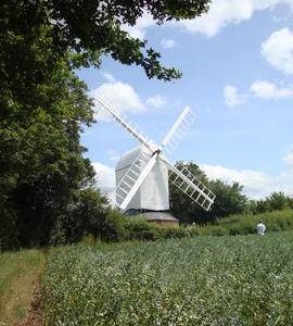 External view, post mill, Ashdon