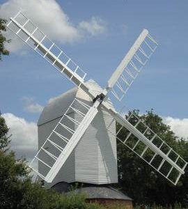 External view, post mill, Ashdon