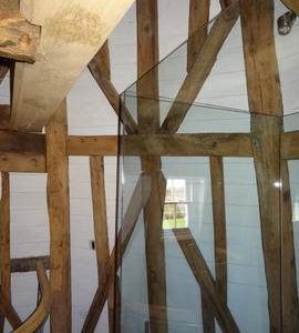 Section of bin/dust floor framing, Beacon Mill, Benenden