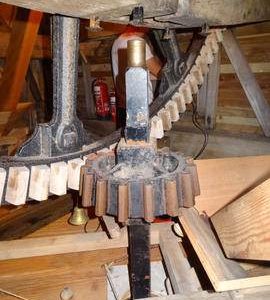 Tailwheel and stone nut, Lowfield Heath Mill, Charlwood