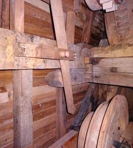 Adjustment lever for machine drive, Lowfield Heath Mill, Charlwood