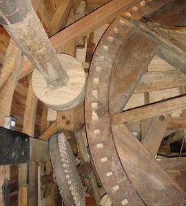 Tailwheel, auxiliary drive and right-hand sack hoist, High Salvington Windmill, High Salvington