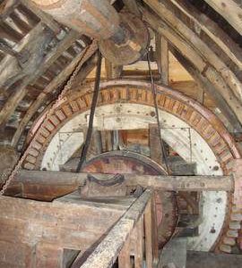 General view of bin floor, Webster's Mill, Framsden