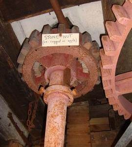 Stone nut and spindle, Webster's Mill, Framsden