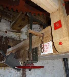 Hand tentering control, tower mill, Great Bircham
