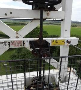 Fantail gearing, tower mill, Great Bircham