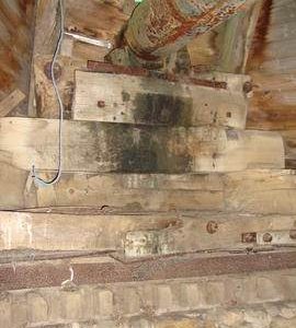 Curb, rack, weatherbeam and windshaft neck bearing, Milton Common Mill, Great Haseley