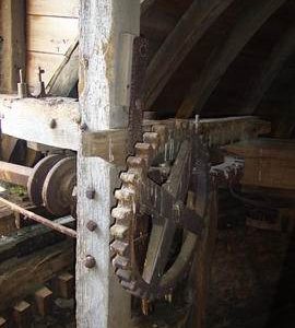 Fantail gearing, Milton Common Mill, Great Haseley