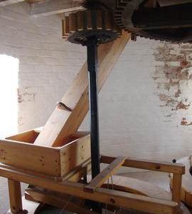 Stone nut, quant and stone furniture, tower mill, Heapham