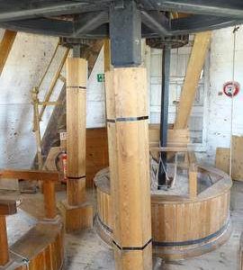 Great spur wheel, upright shaft and stones, Heckington Windmill, Heckington