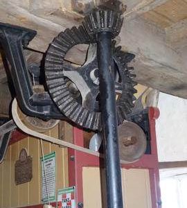 Auxiliary upright shaft driving grain cleaner, Heckington Windmill, Heckington