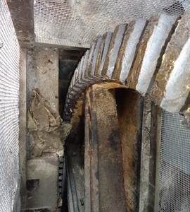 Section of pit wheel, smock mill, Herringfleet