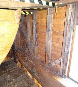 Section of stone floor right side framing, Windmill Hill Mill, Herstmonceux