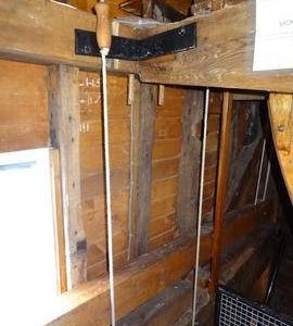 Section of stone floor framing, Windmill Hill Mill, Herstmonceux